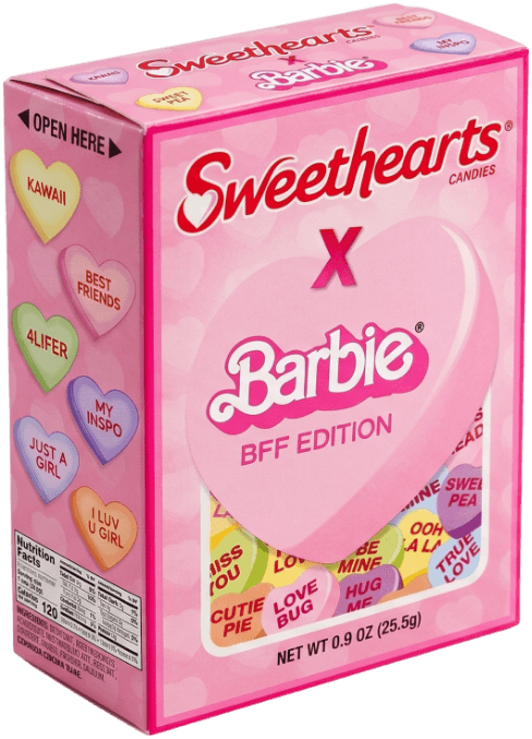 The custom Sweethearts x Barbie BFF Edition box